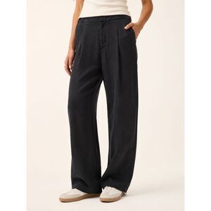 GAP SoftSuit Trousers Women's 4 Black Lyocell Wide Leg Career Office Pants